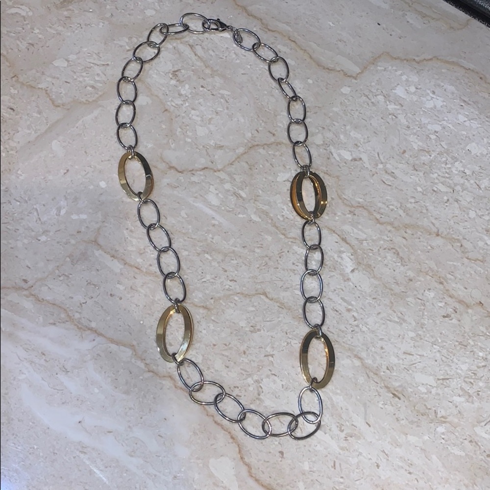 Milor stainless steel two tone necklace